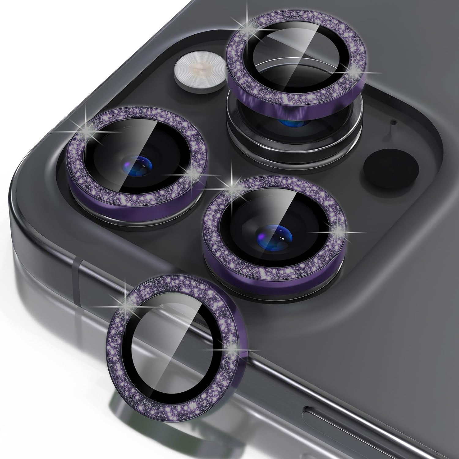 iPhone 16 Sparkling Diamond-Inspired Cell Phone Lens Protectors
